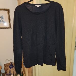 Maison Jules Dark Blue Long Sleeve Tee